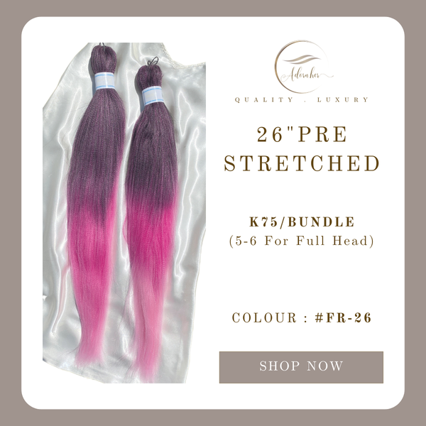 26 inch Prestretched - Colour #FR-26