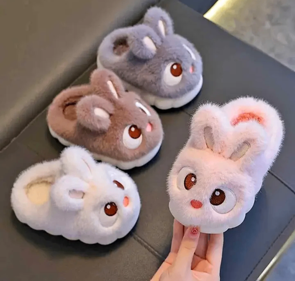 Chaussons Peluche Lapin Enfant