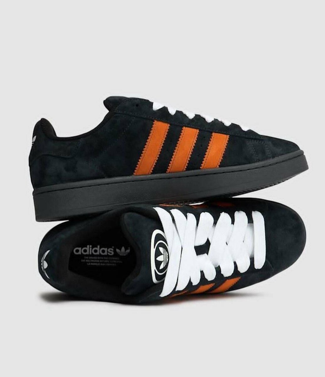 Adidas campus noires et orange