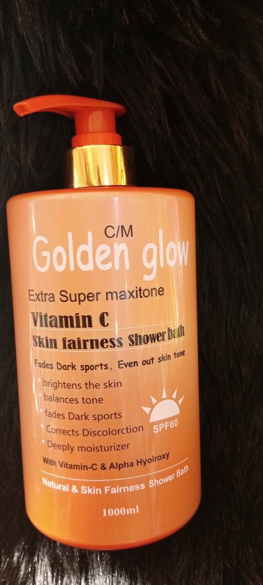 Golden glow shower gel