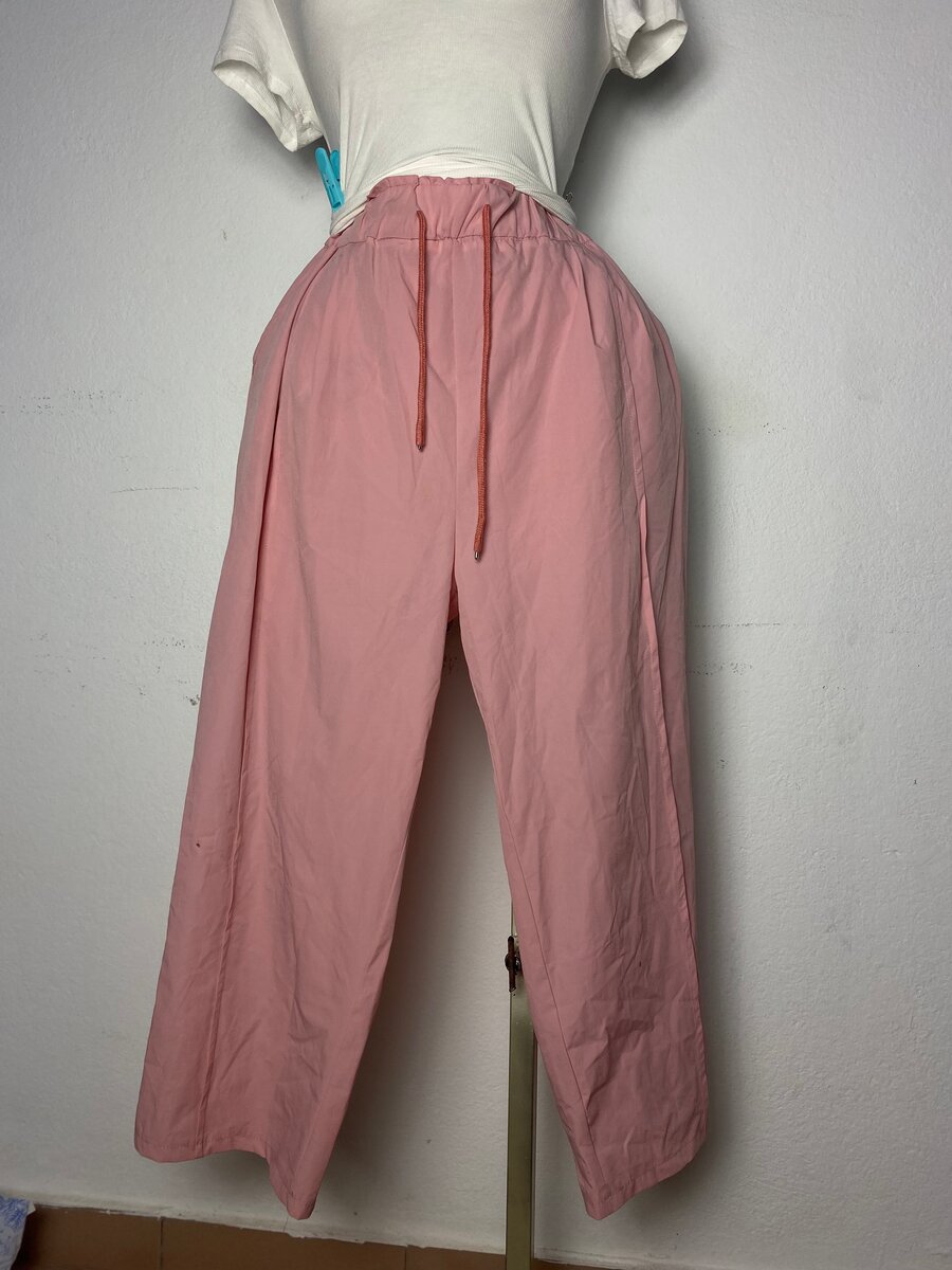 Pantalon Large Rose Femme