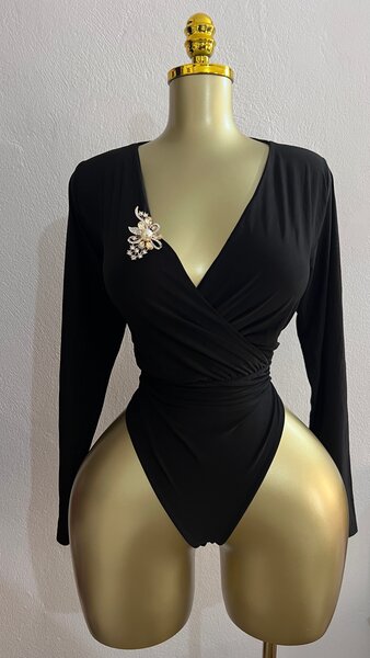 Body noir élégant pour femmes