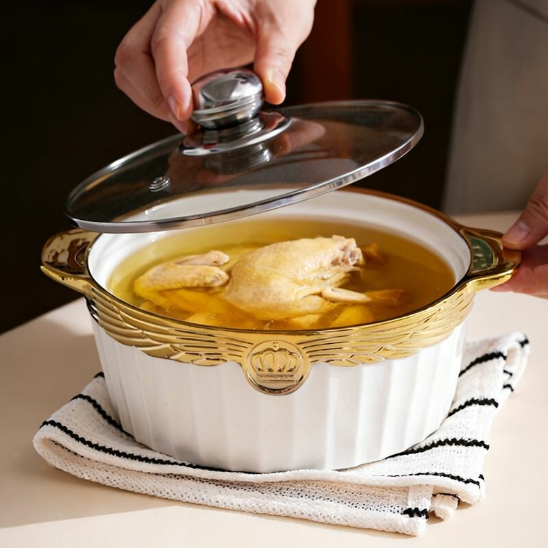 Casserole Émaillée avec Couvercle