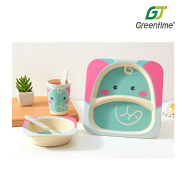 Set vaisselle pour enfants en bambou