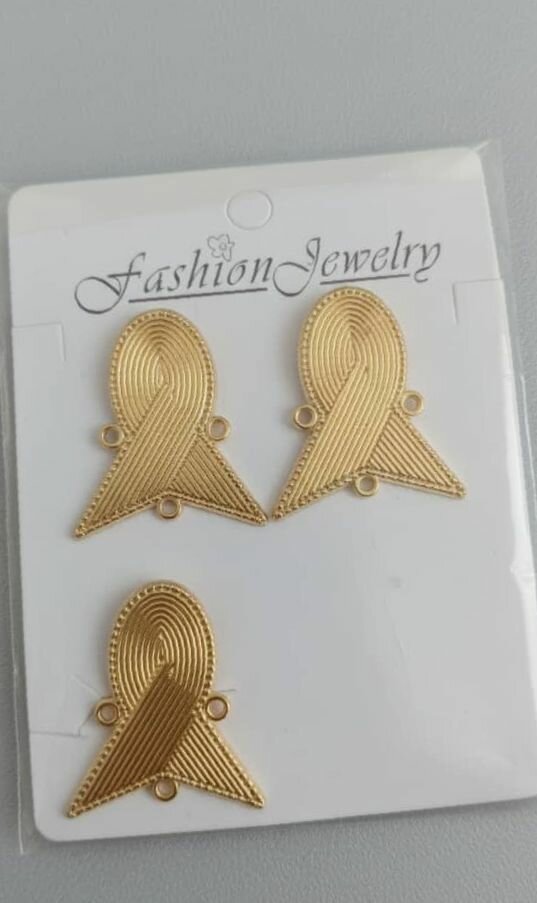 Connecteurs bijoux dorés