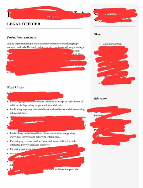 CV and cover letters