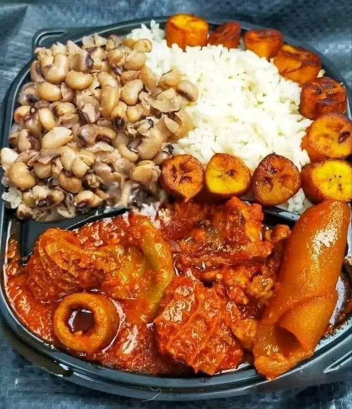 Assiette de repas africain