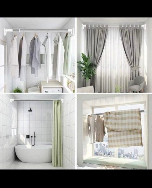 Tringle à rideau sans perçage