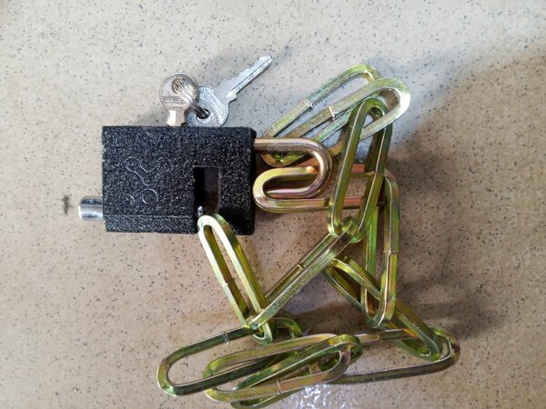 Cadenas avec cadenas à clé en métal