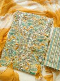 Lawn cotton fabric