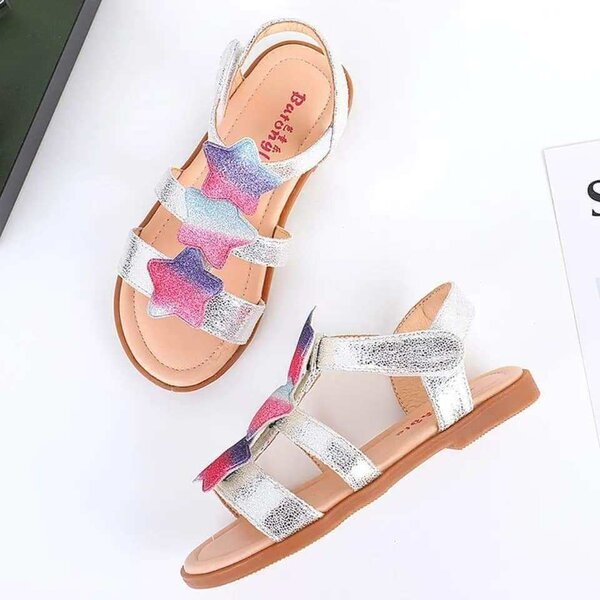 Sandale de princesse à motif étoile pour fillette