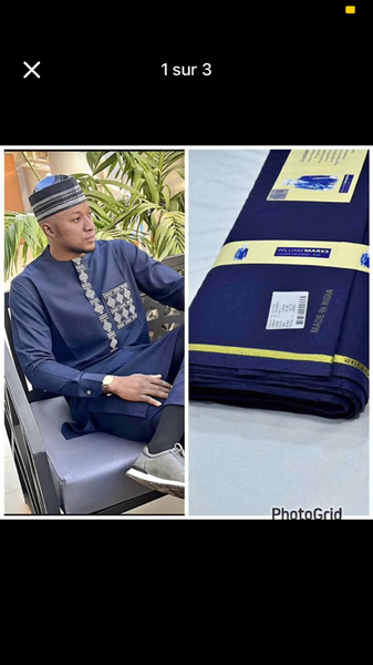 Fabric and embroidery