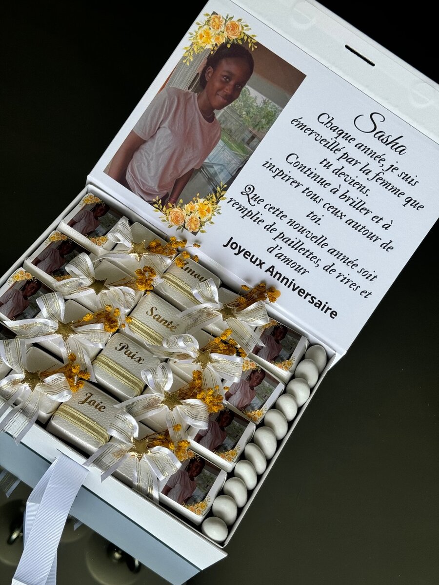 Coffret de chocolat personnalisé