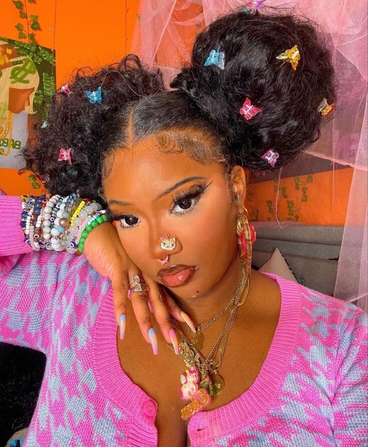 Rainbow mini claw clips