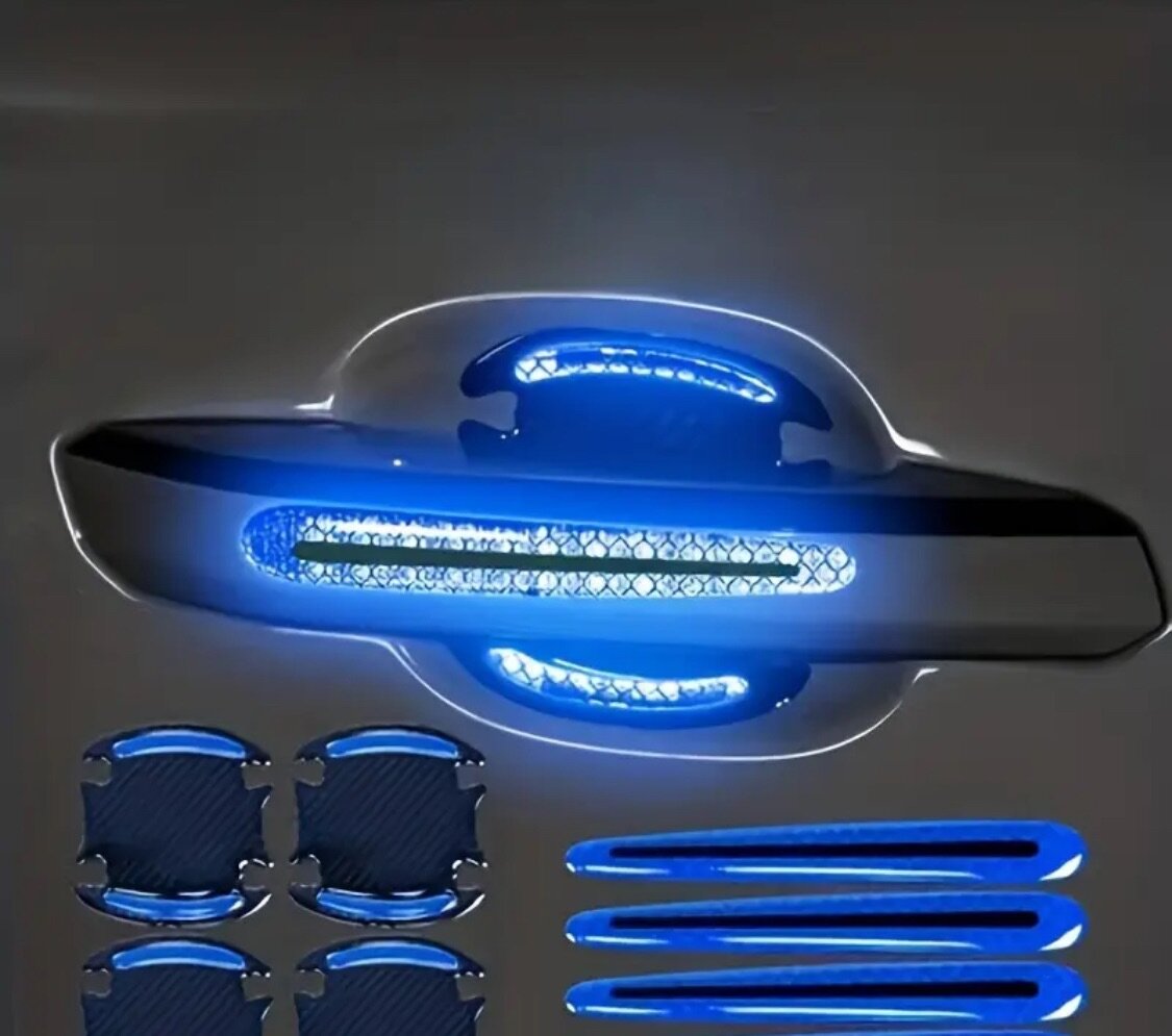 Наклейки на дверную ручку авто.