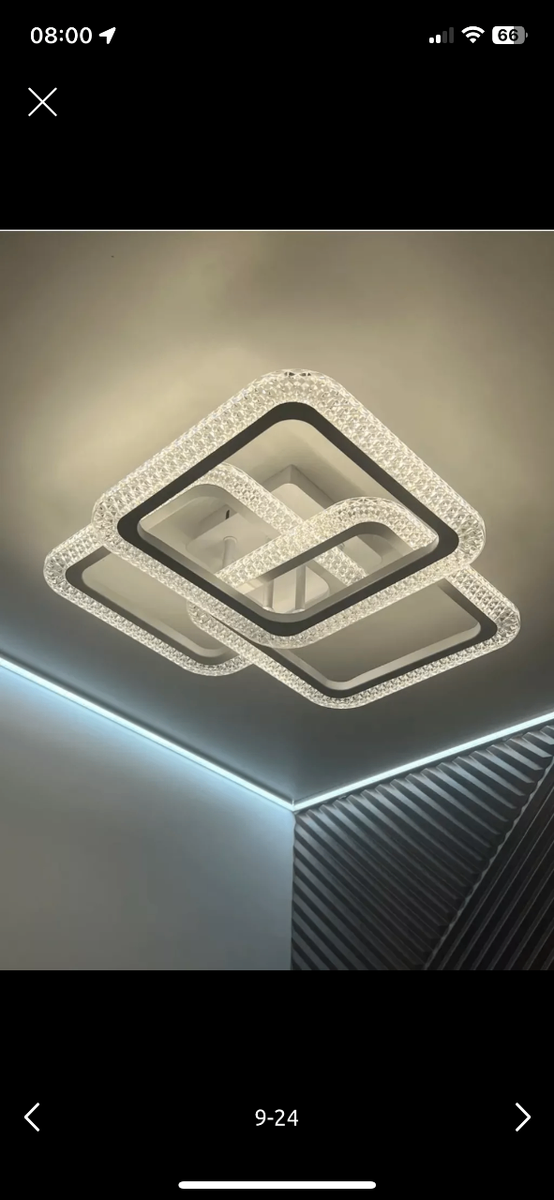 Люстры от 4 тыс сом, по городу доставка бесплатная