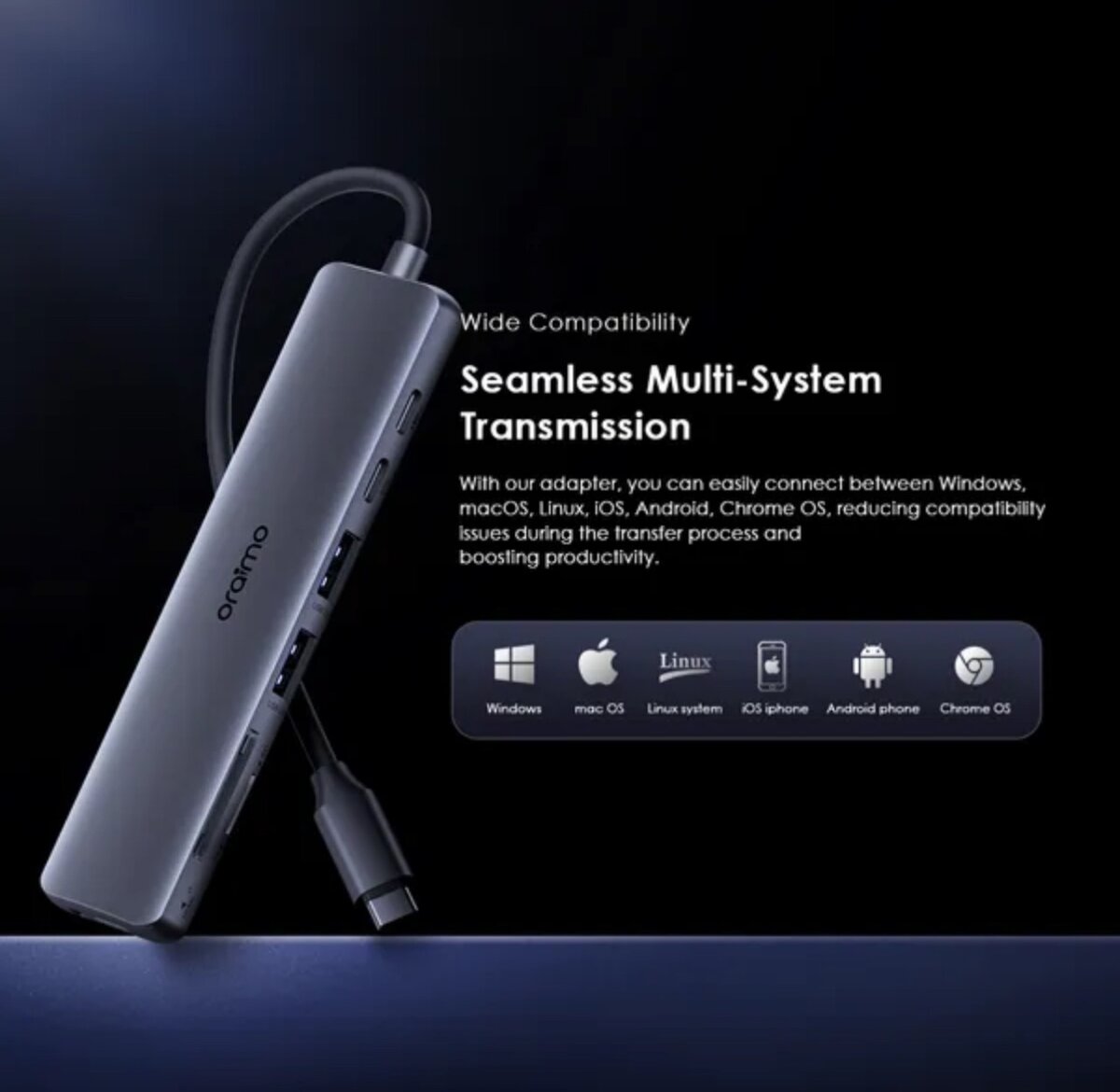 Oraimo Hub USB-C 7-en-1 Rapide