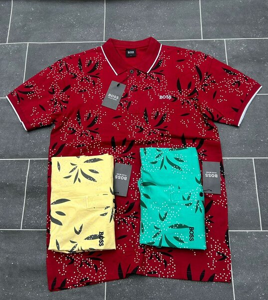 Polo Homme Imprimé Floral