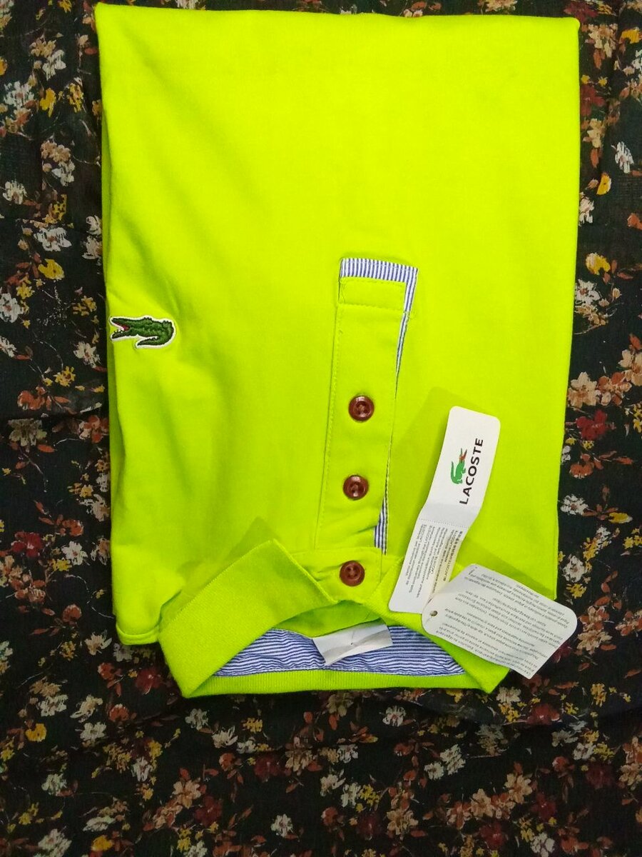 Polo Lacoste 100% Coton Vert