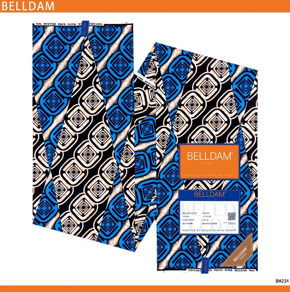 Tissu wax africain BELLDAM