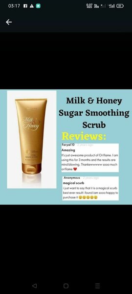 Milk and honey sugar scrub