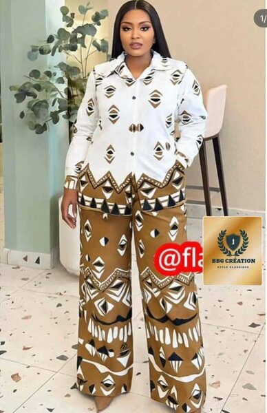 Ensemble femme imprimé élégant