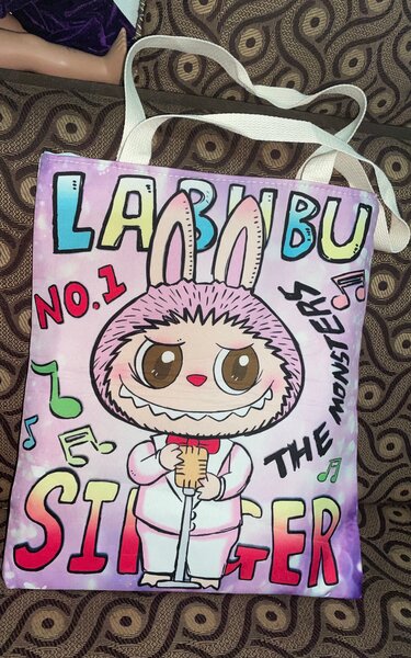 Sac fourre-tout imprimé lapin