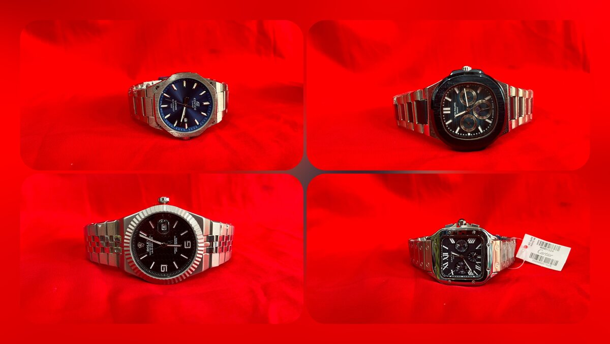 Montres élégantes homme acier