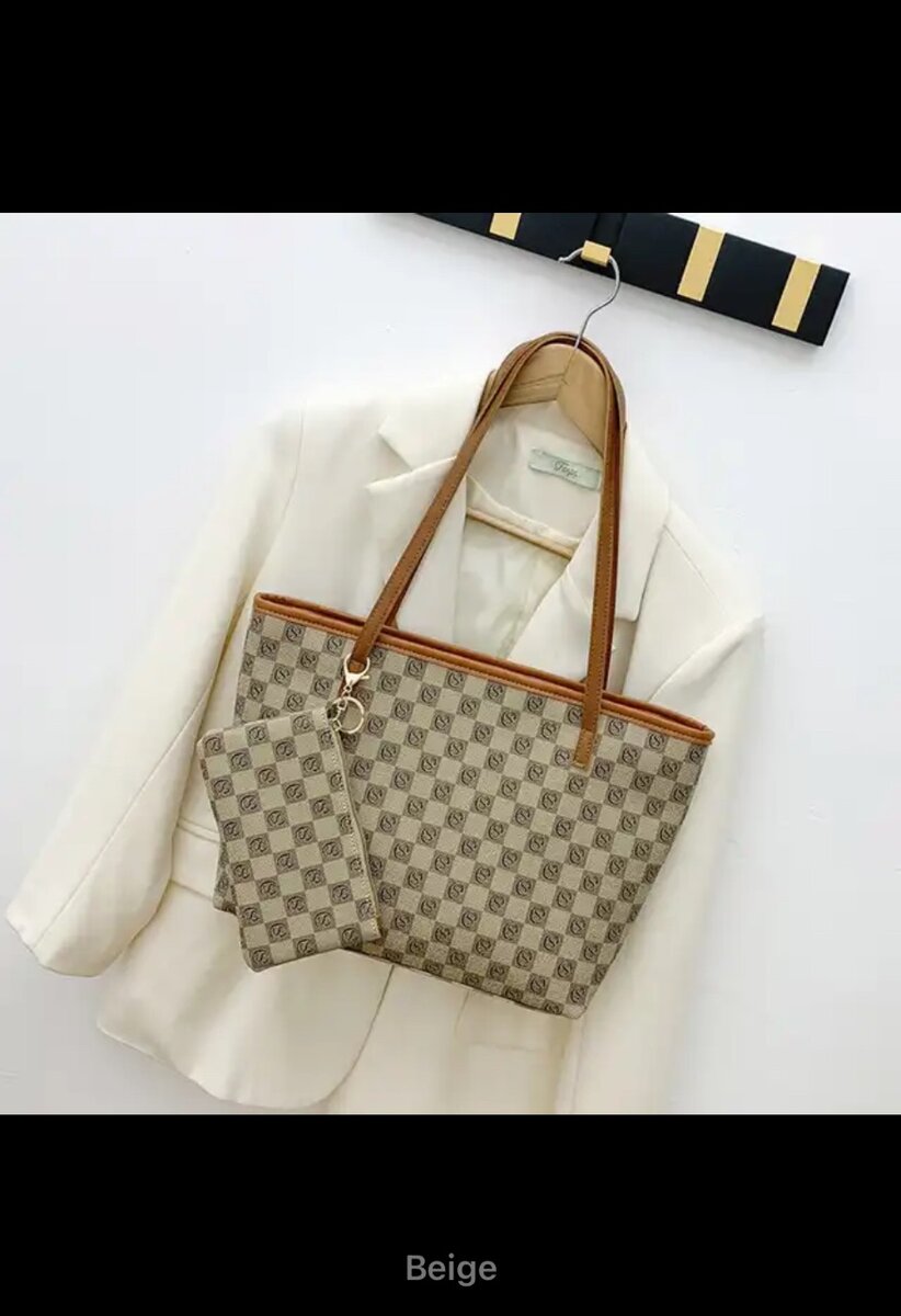 tchel Handbags Fashion Checkered Wallet