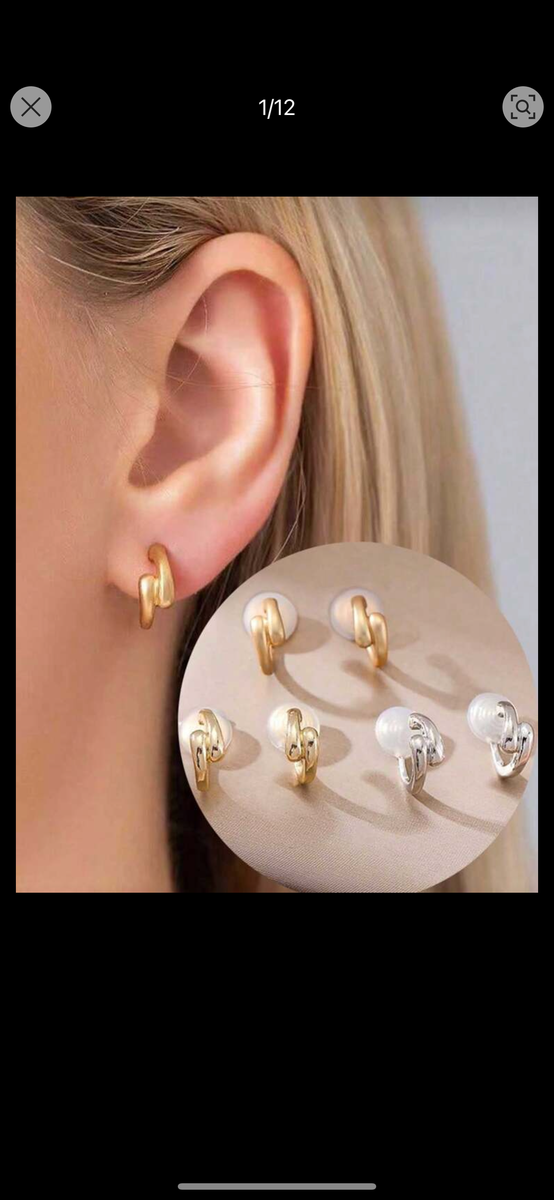 Boucle d'oreille aimantée