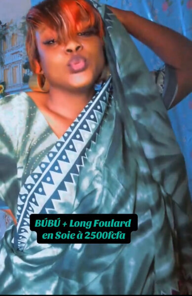 Chic boubou bling en soie