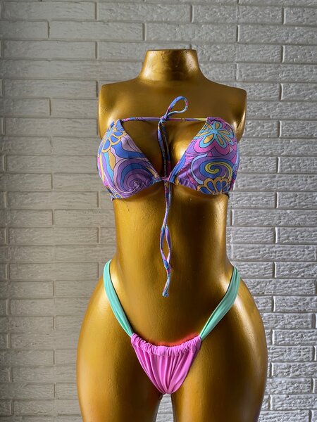 Bikini rétro coloré