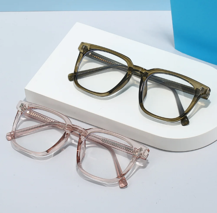 Lunettes dorées unisexes