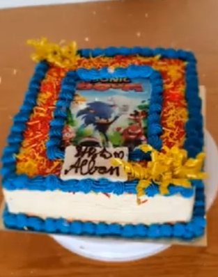 Un beau et très savoureux gâteau pour vos vacances Sonic