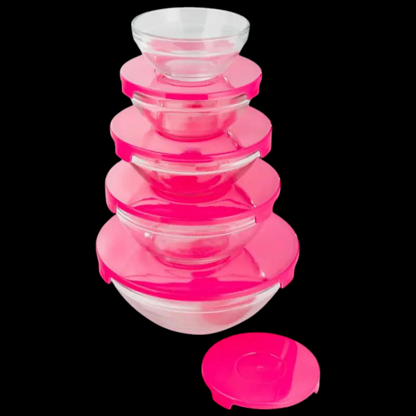 Ensemble de Bols en Verre Empilables