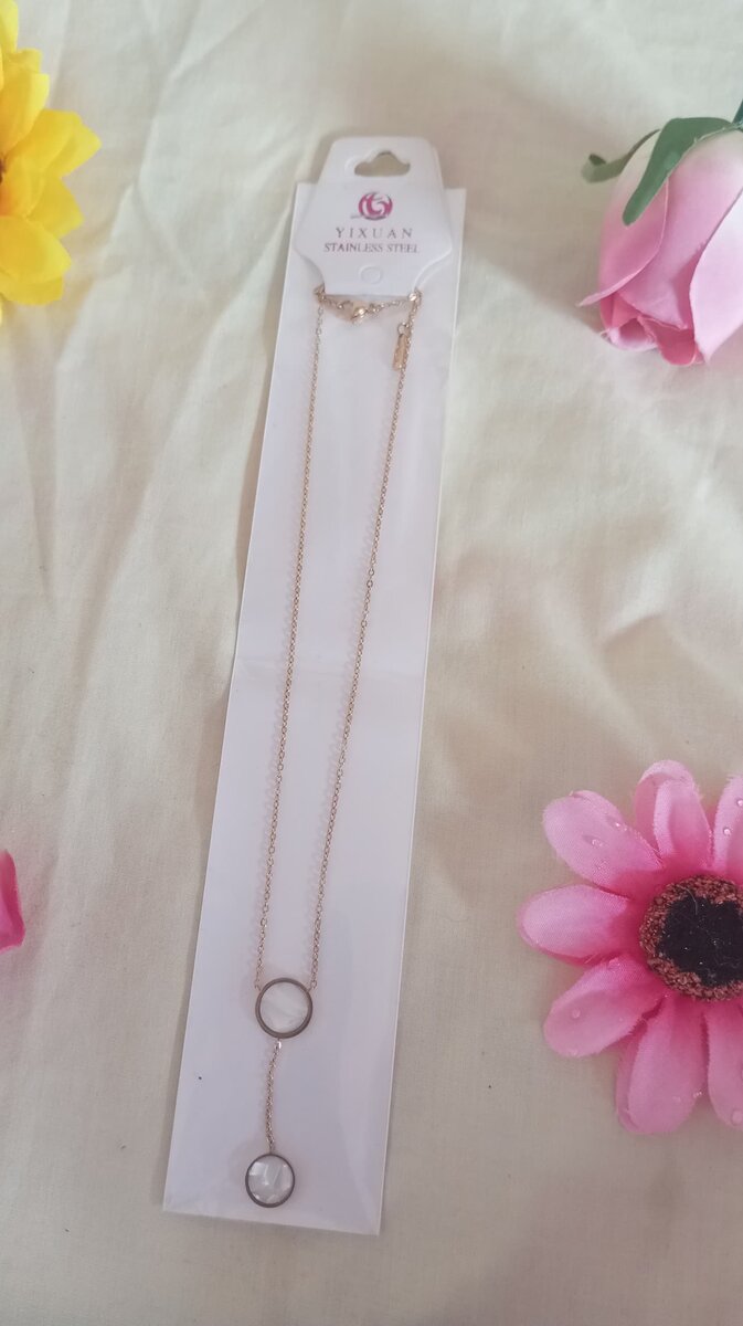 Collier pendentif cercle doré