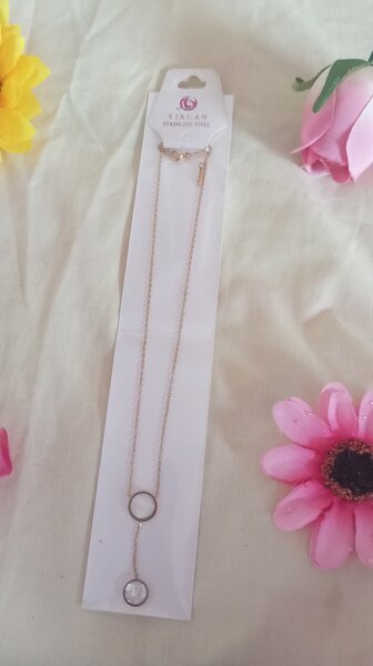 Collier pendentif cercle doré