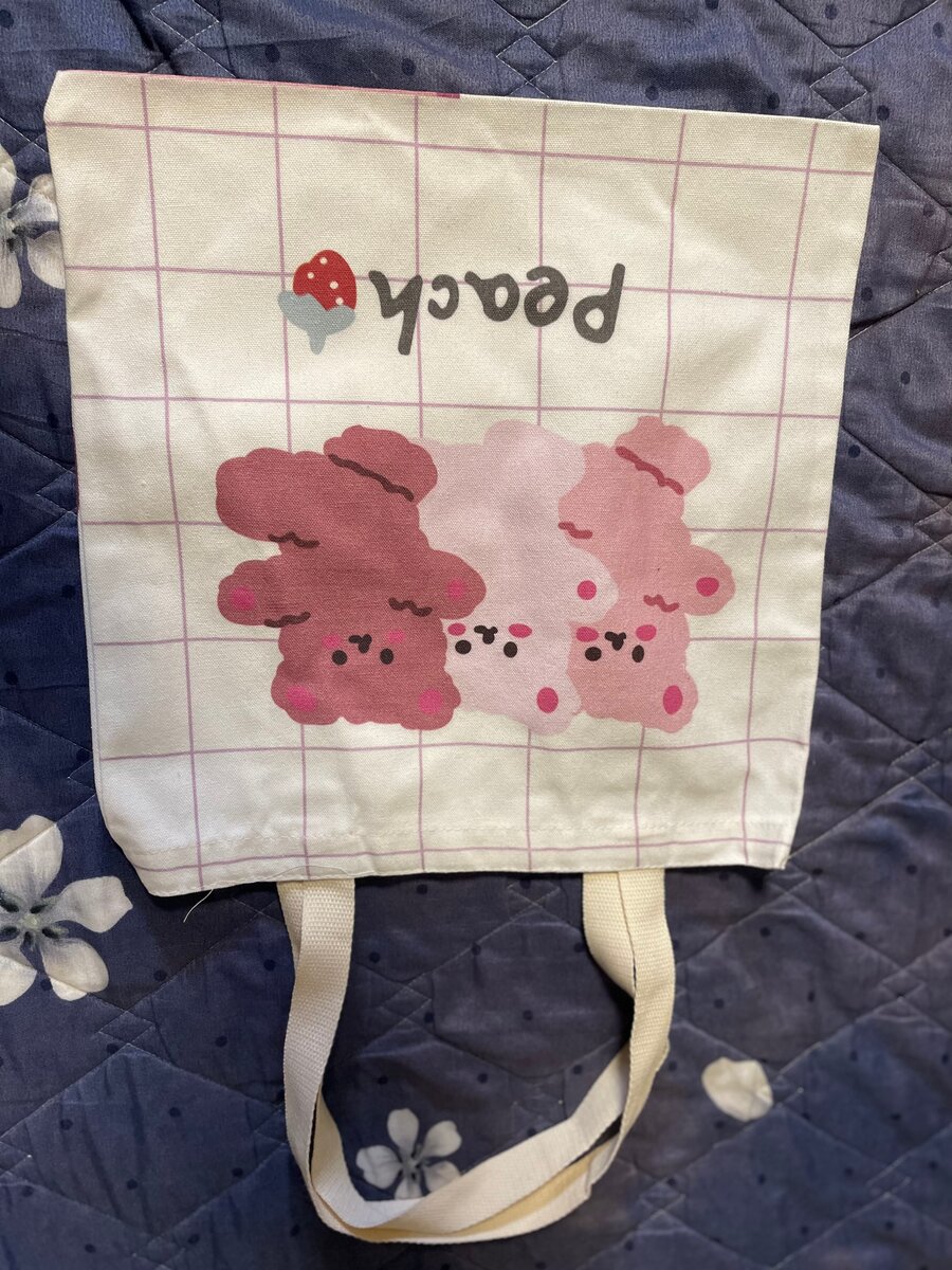 Sac cabas en toile mignonne