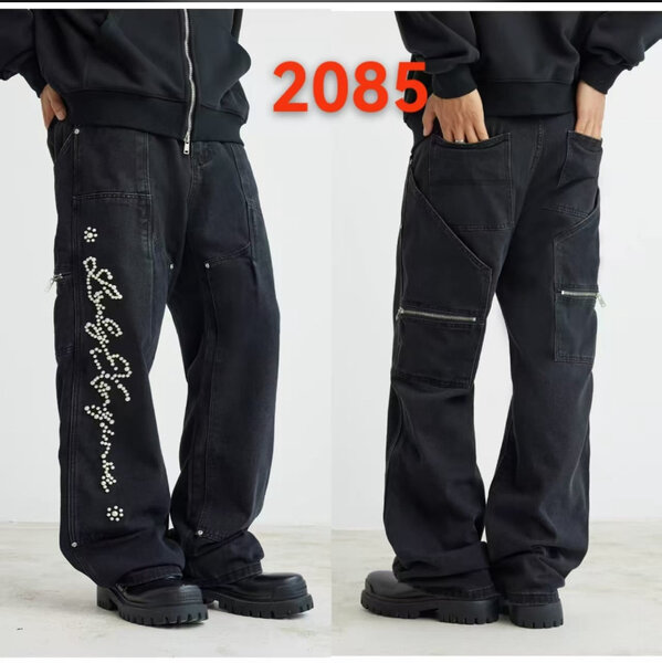 Jeans décontracté avec motif