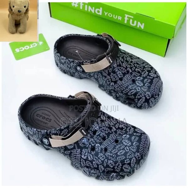 Sabots Crocs Noirs Motifs