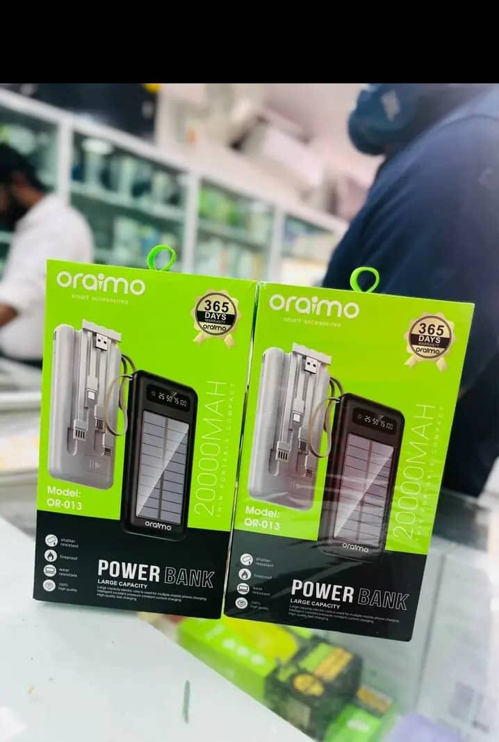 ORAIMO 20,000mAh POWER BANK  GET lT  NOW BEFORE PRICE