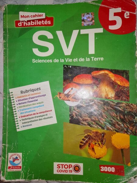 Cahier d'habilités SVT 5e