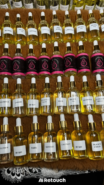 Collection de parfums variés