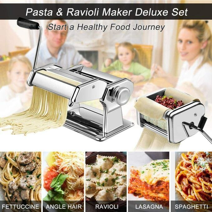 Machine à Pâtes, Laminoir à Pâtes Manuelles pour Spaghetti