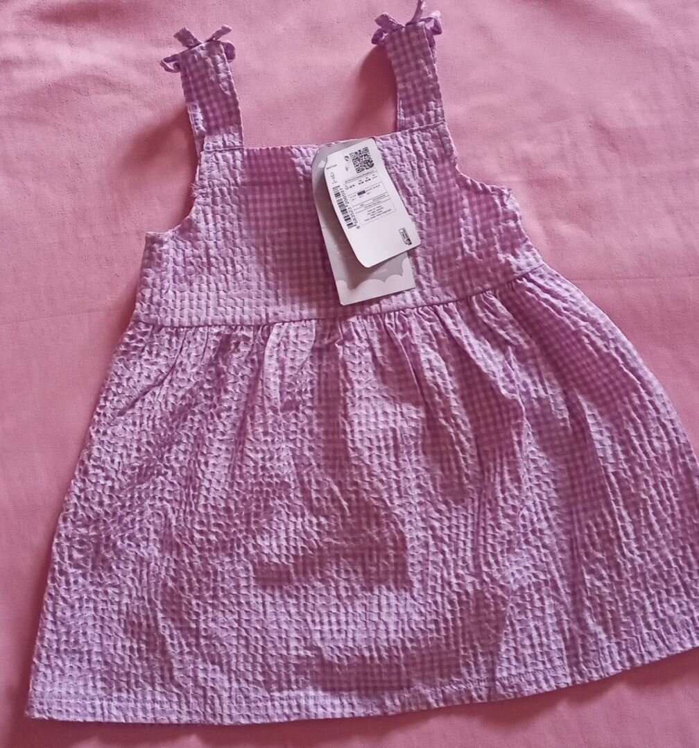 Pink Gingham Baby Dress