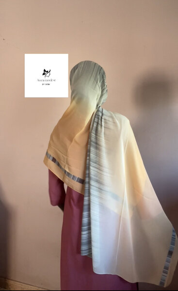 Voile dégradé en mousseline