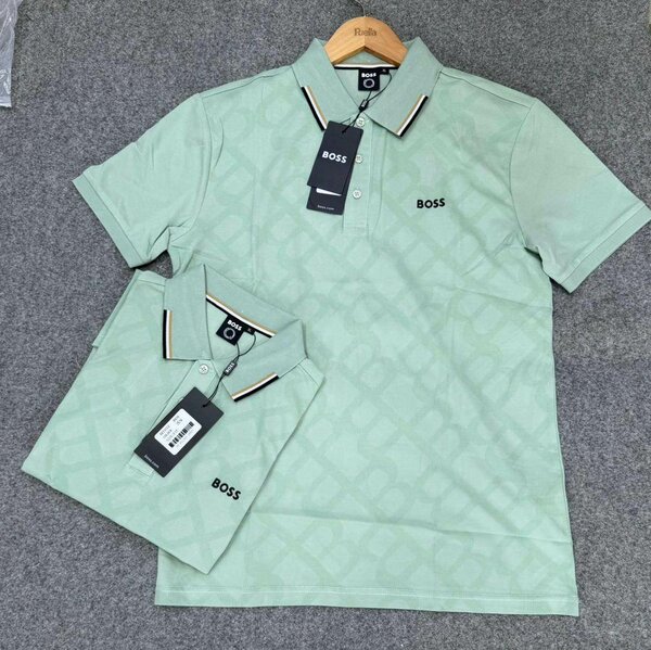 Polo BOSS classique vert