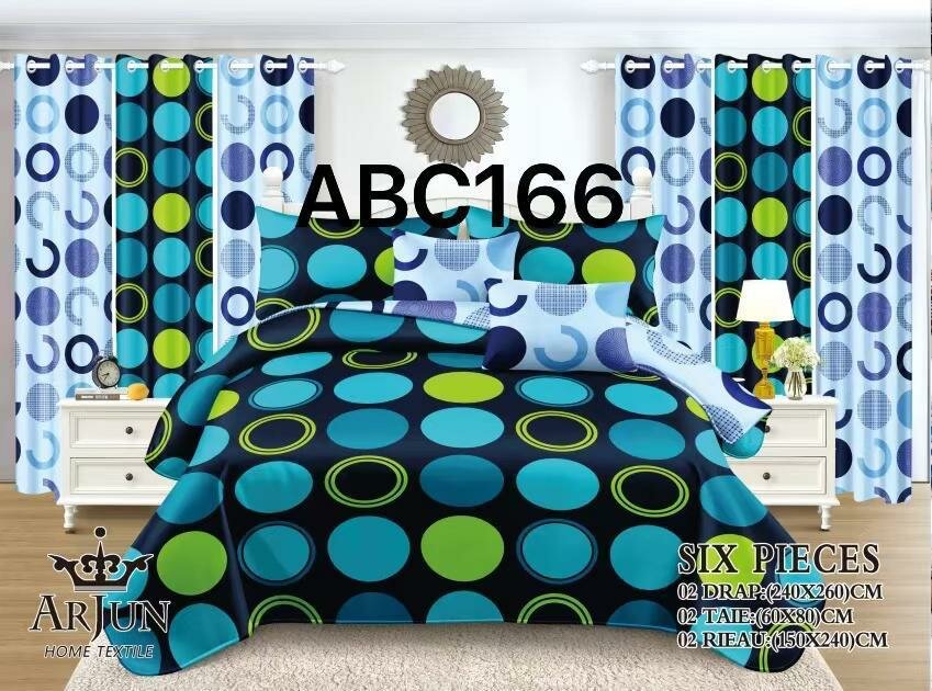 Parure de lit 6 pièces élégante