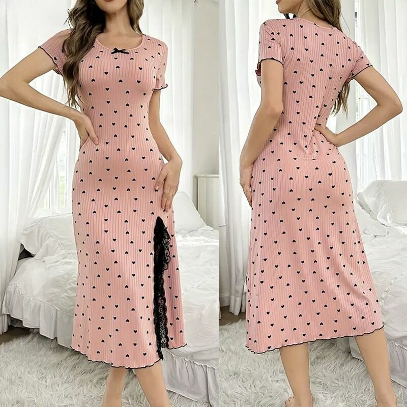 Robe d'été à pois cœur