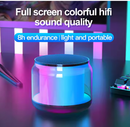 Top-Quality Wireless Bluetooth Speaker Rgb - Mini Wireless Portable Bluetooth Speaker with Big Sound, High Bass & Woofer Home for Mobile, PC Computer & Laptop - Rechargeable Bluetooth Speakers support Memory Card, USB, FM Radio - By Unique Mall